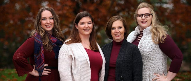 Lerynne West, second from right, and her daughters appear in an undated photo on the Callum Foundation website.
